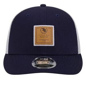 New Era Men's Tampa Bay Rays Court Sport Patch 9FIFTY Cap Trucker Hat